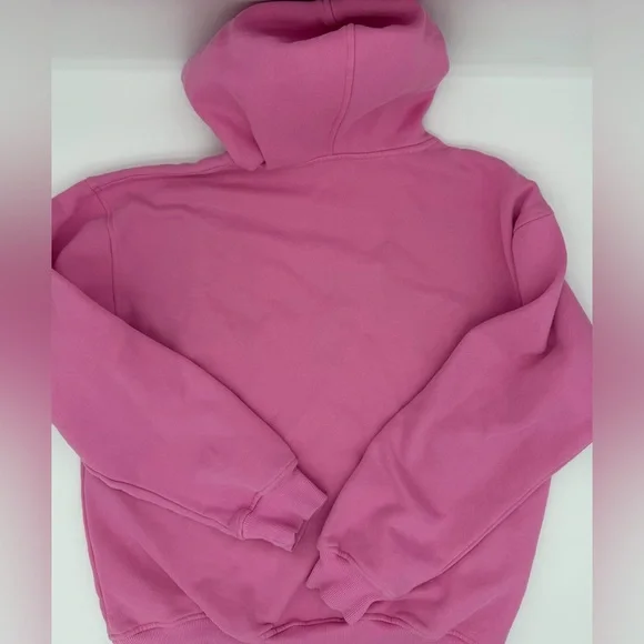 White Fox Pink Hoodie “White Fox Season” Embossed Logo Size S/M Oversized - Picture 10 of 10